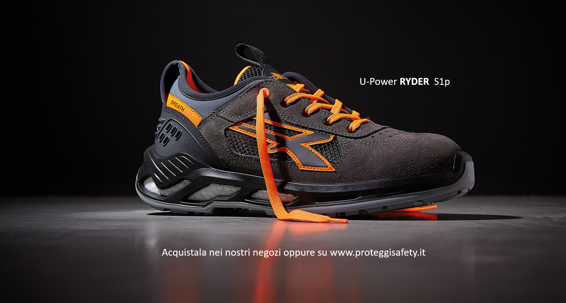 Scarpe Antinfortunistiche U-Power Coal S1P SRC 100% Metalfree - Foto 8