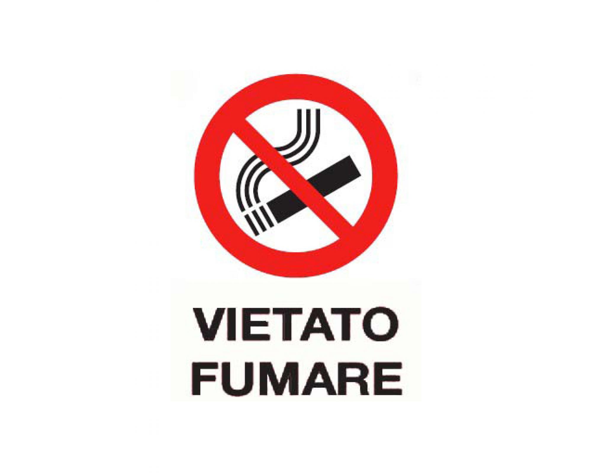 Cartello vietato fumare