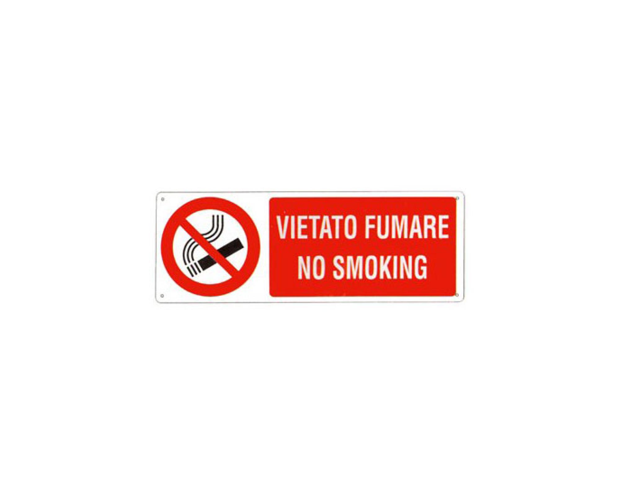 Cartello vietato fumare no smoking