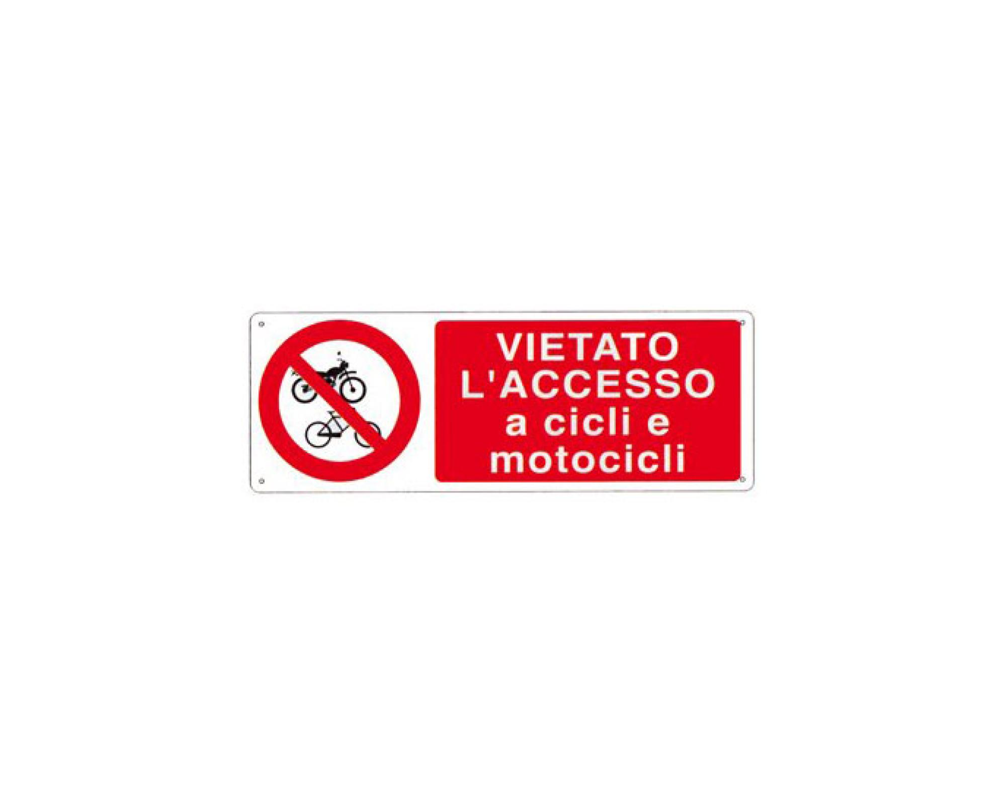 Cartello Vietato Biciclette 15x10 Cm, Adesivo O Plastica, Bilingue Inglese/Tedesco, Qualità Made In Germany