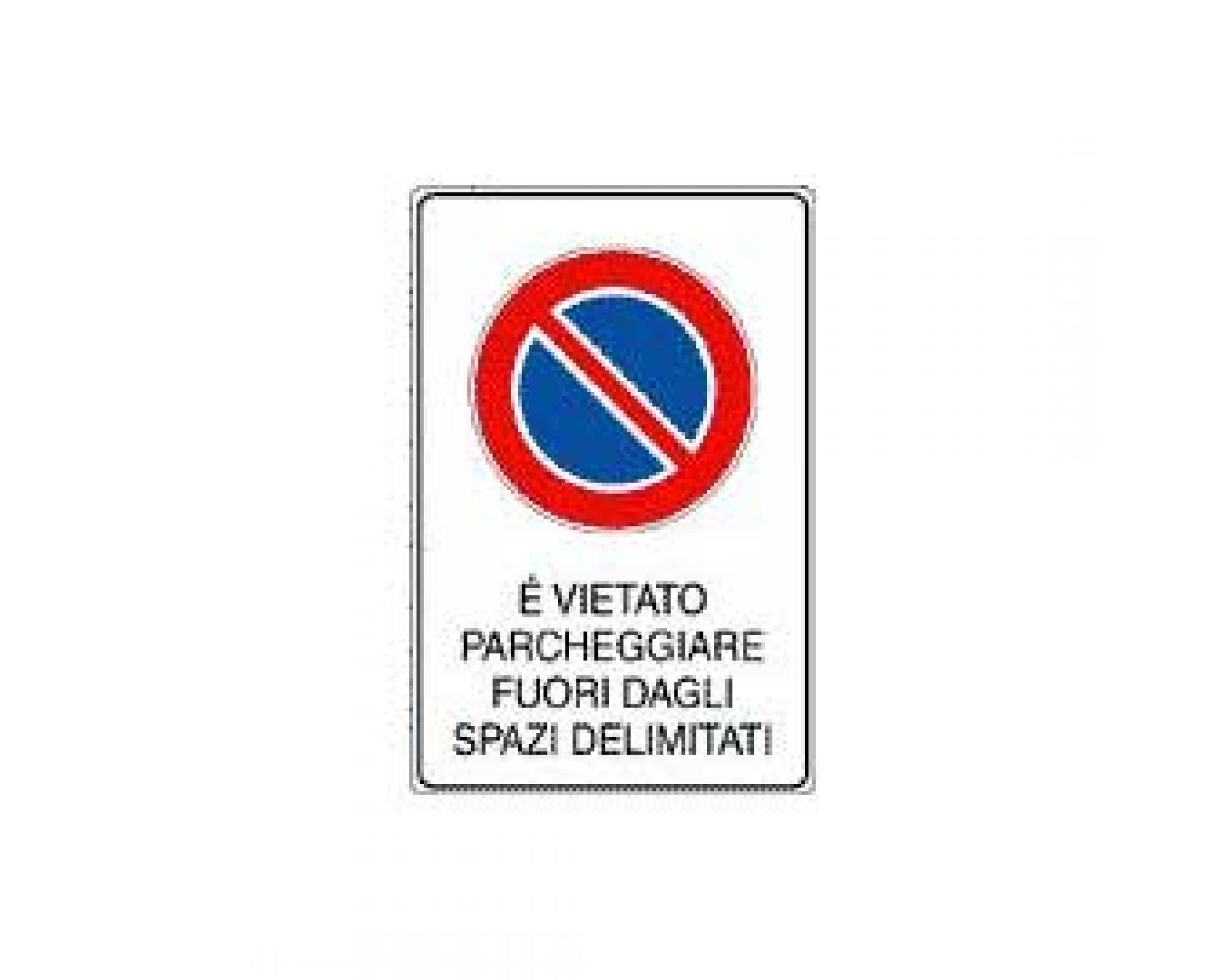 Strobo Cartello Vietato Parcheggiare 20x30 Cm In PVC Espanso 3 Mm – Protezione UV, Resistente Alle Intemperie