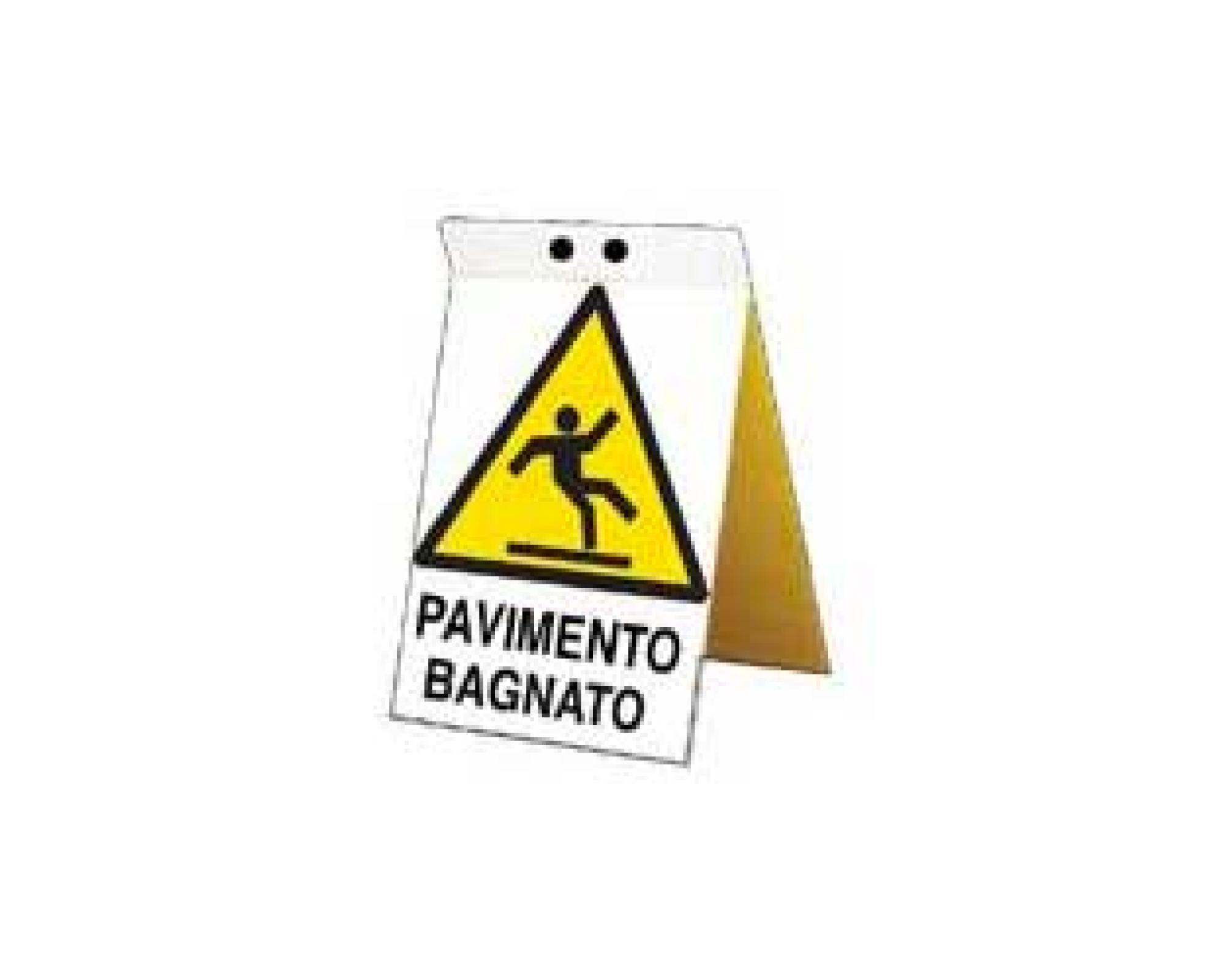 Cartello pavimento bagnato