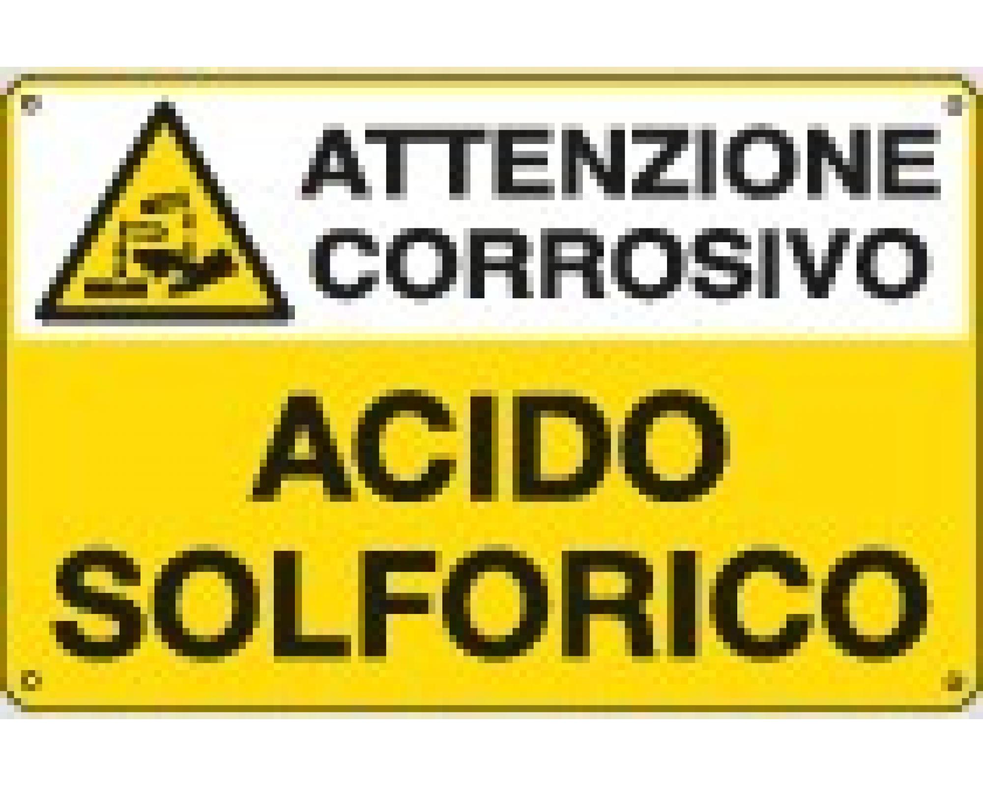 Cartello Pericolo Acido Solforico - Sicurezza Shop