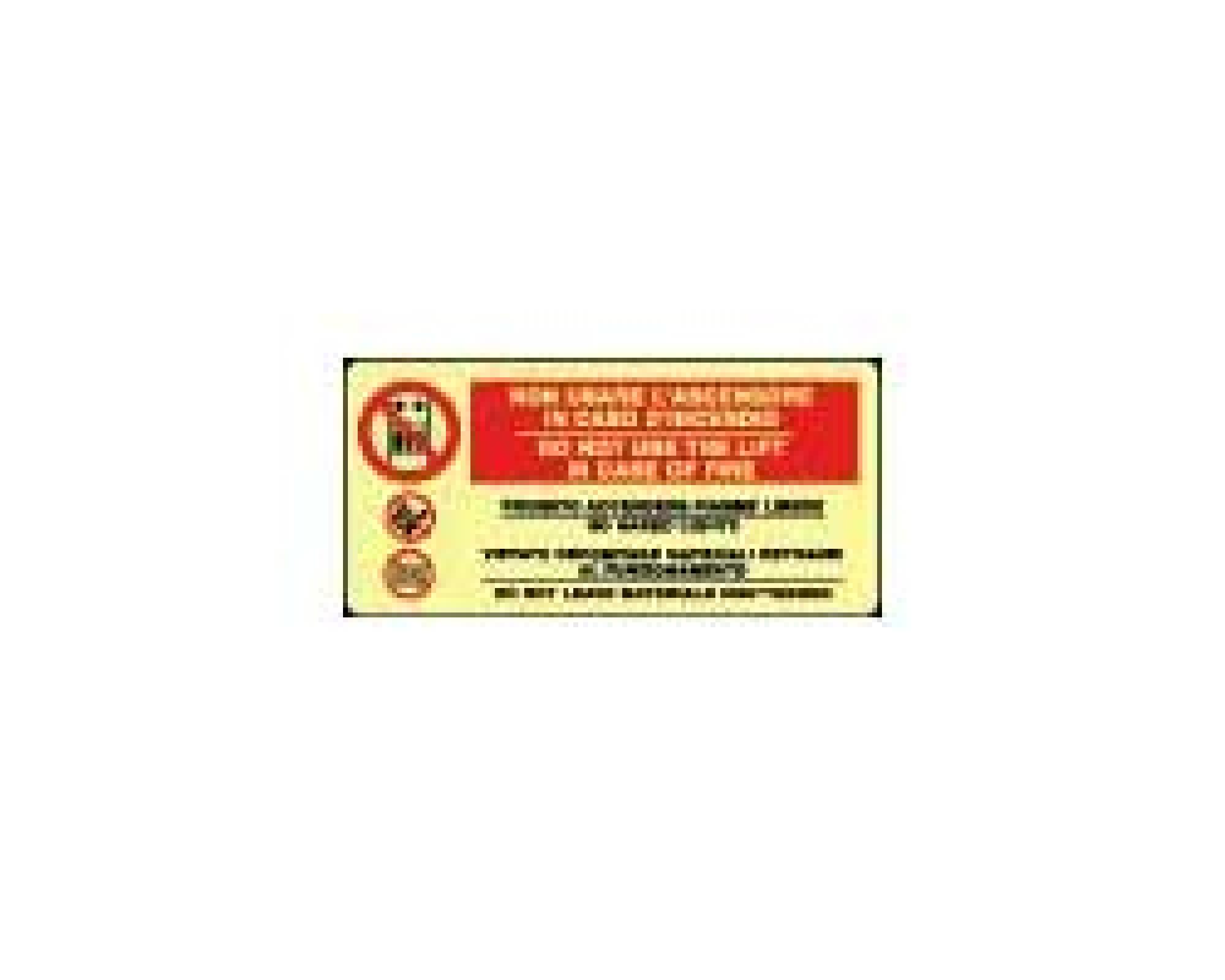 Cartello Alluminio 30x20 Cm – "In Caso Di Incendio Non Usare L'ascensore" – Sicurezza Conforme Norme UNI 7543