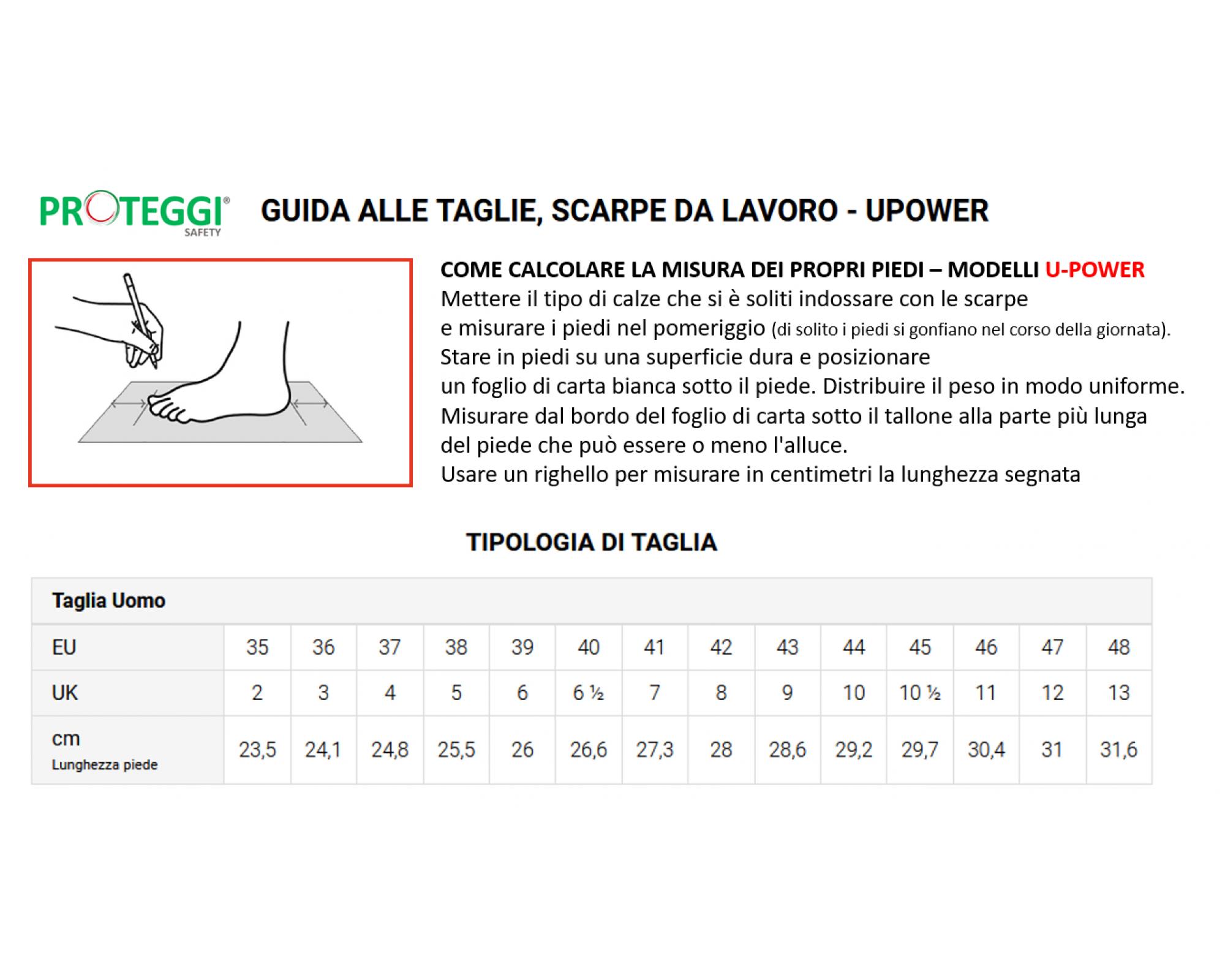 Guida alle taglie sale oltre