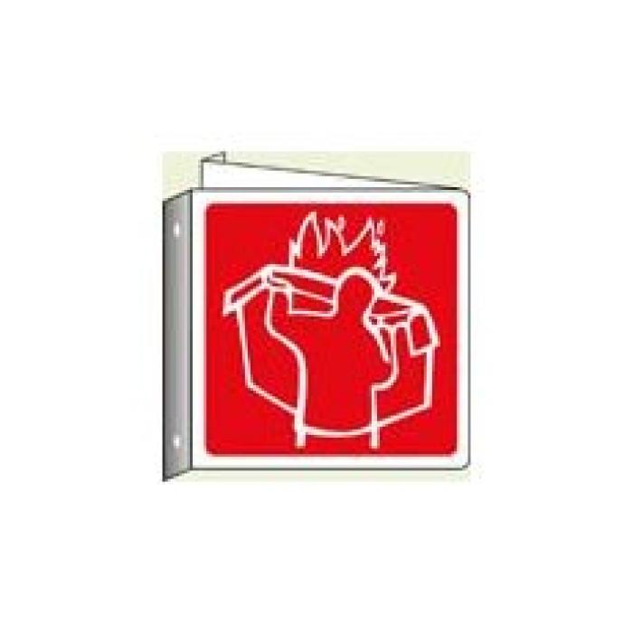 Set 2 Adesivi Riflettenti Per Porta Camera Bambini R053 - Aiuta I Vigili Del Fuoco In Caso Di Emergenza