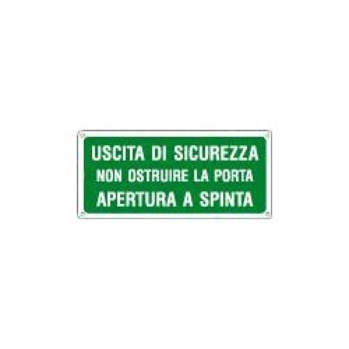 Cartello 'Way Out' Orizzontale Adesivo | Vsafety 300x100 Mm | Vinile Autoadesivo Resistente
