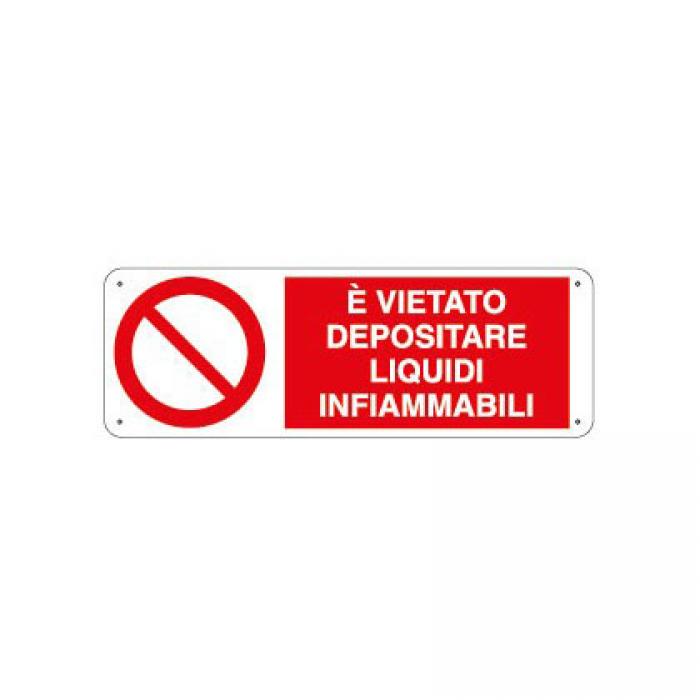 Cartello Vietato Depositare Materiali Ed Attrezzature Davanti Alle Uscite 2 Lingue Italiano E Inglese Cs18058k