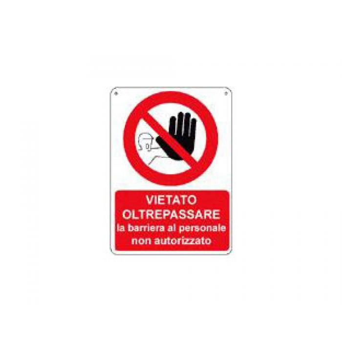 Cartello DIVIETO NELL'AUTORIMESSA E' VIETATO - Sicurezza Shop