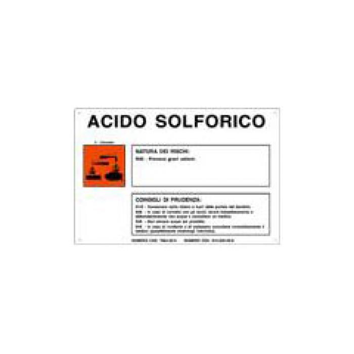 Cartello Pericolo Acido Solforico - Sicurezza Shop