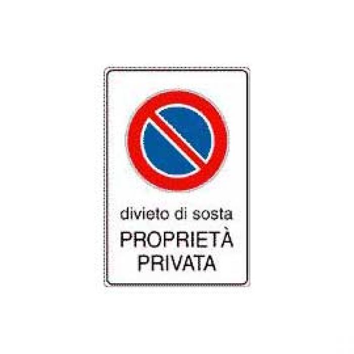 Cartello Divieto di Sosta in polipropilene 20x30 cm