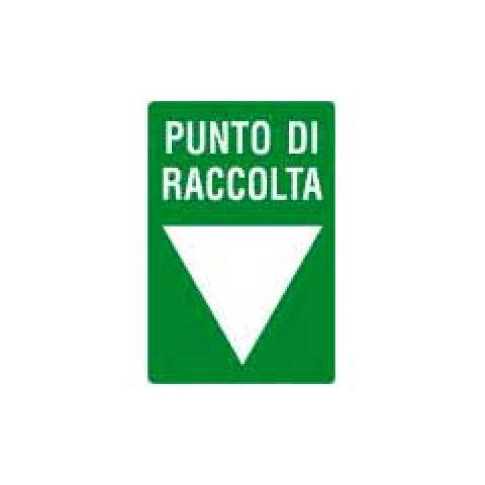 Cartello Punto Raccolta 60x40cm - Segnale Catarifrangente Classe 1 Per Esterni