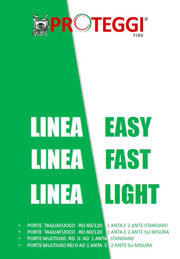 Catalogo tecnico porte tagliafuoco reversibili EASY e con mano di apertura FAST personalizzabili